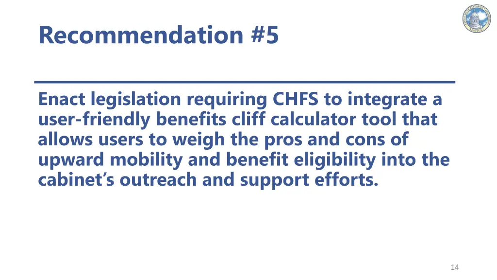 recommendation 5