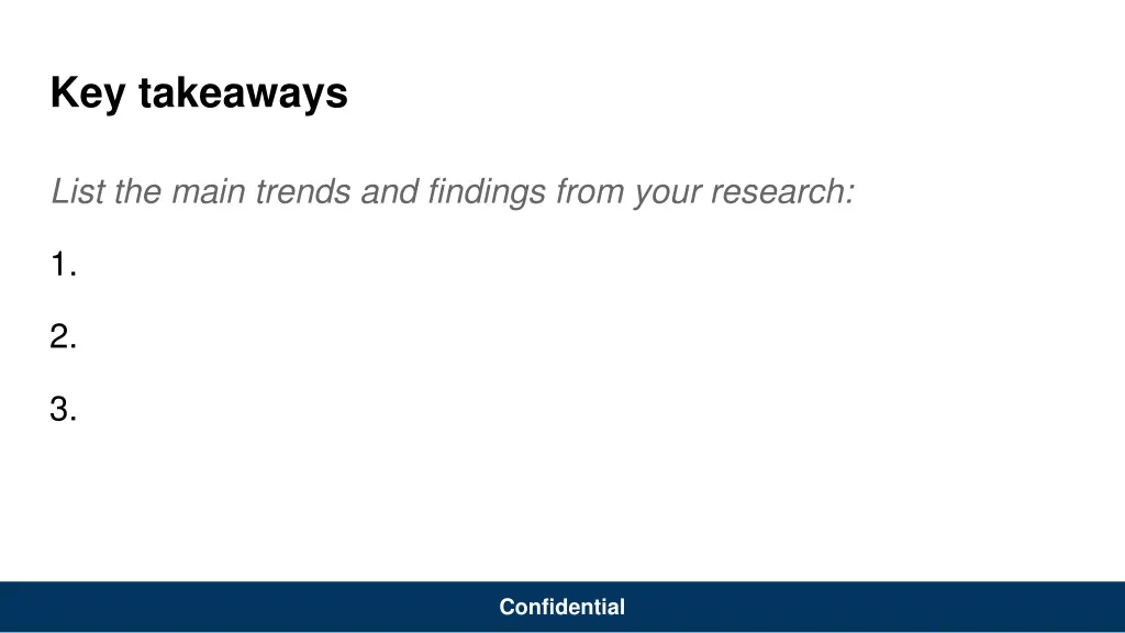 key takeaways