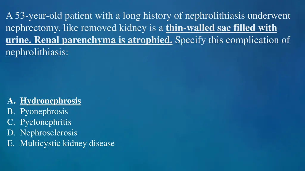 a 53 year old patient with a long history