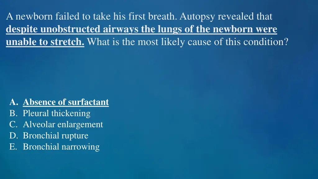 a newborn failed to take his first breath autopsy 1
