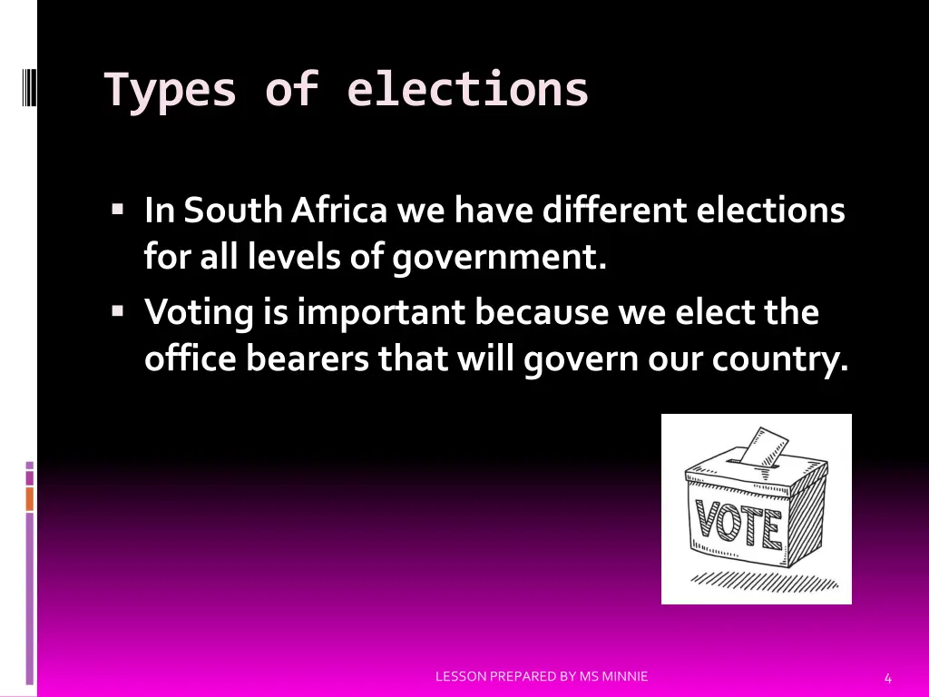 types of elections