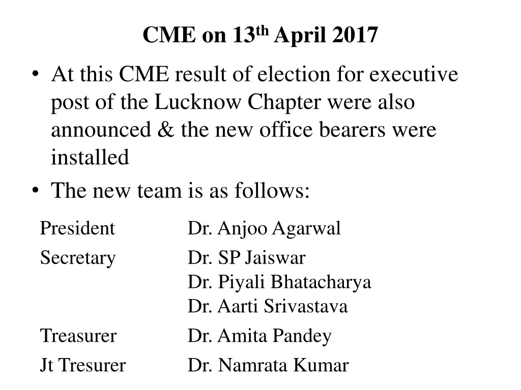 cme on 13 th april 2017 2