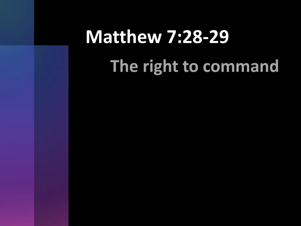 matthew 7 28 29