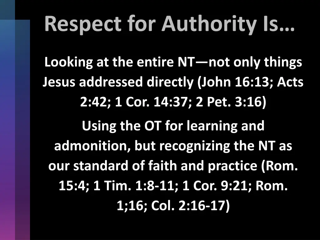 respect for authority is 1