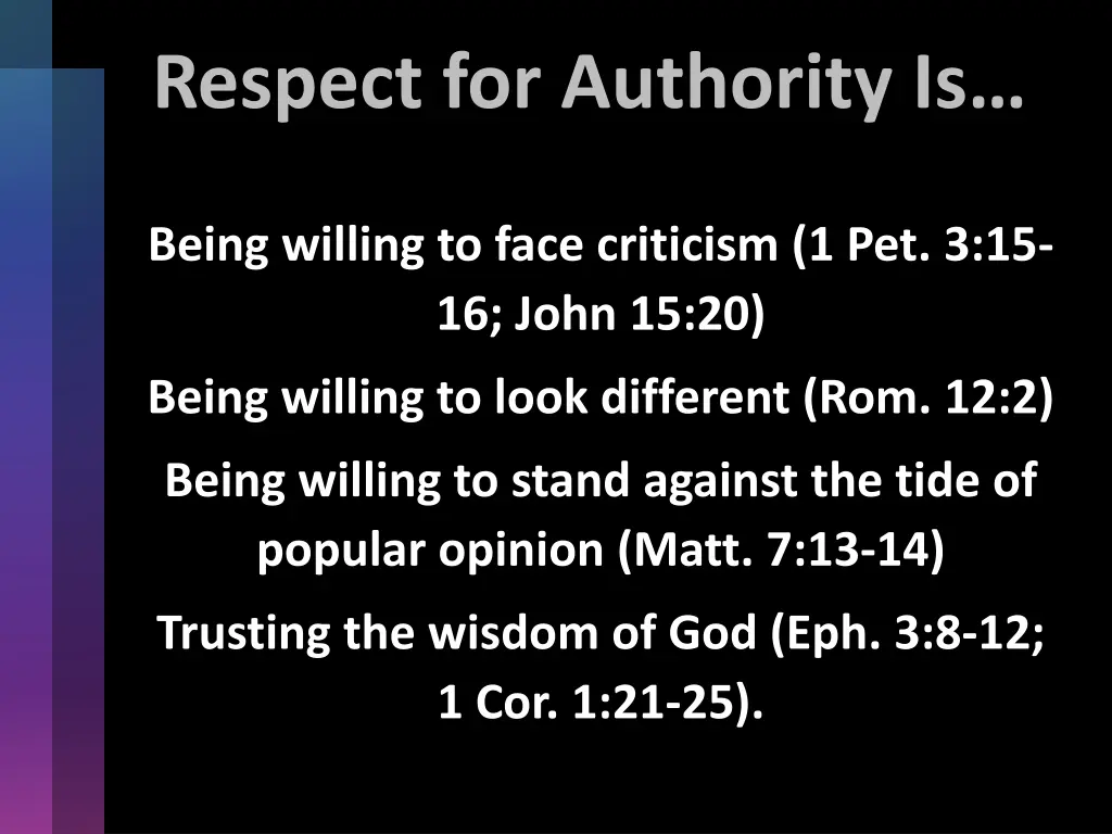 respect for authority is 2