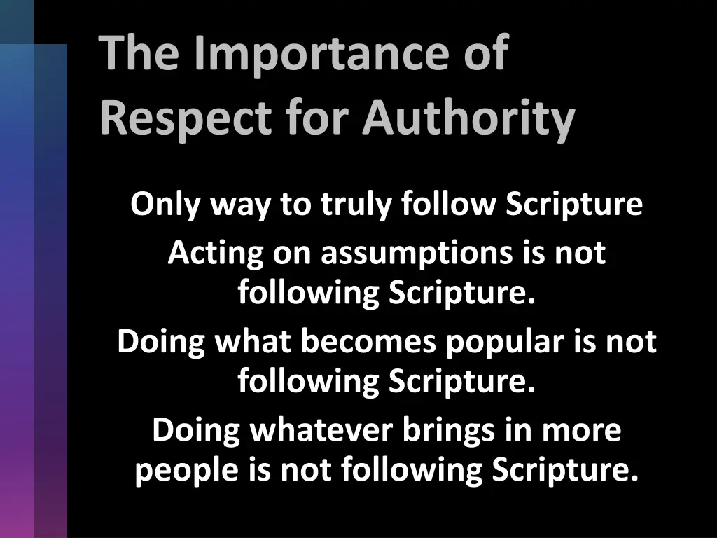 the importance of respect for authority 1