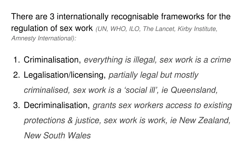 there are 3 internationally recognisable