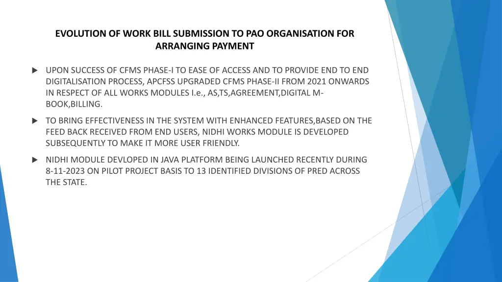 evolution of work bill submission 1