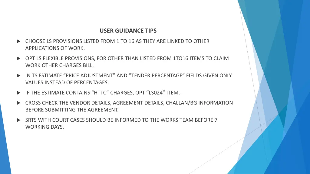 user guidance tips 1