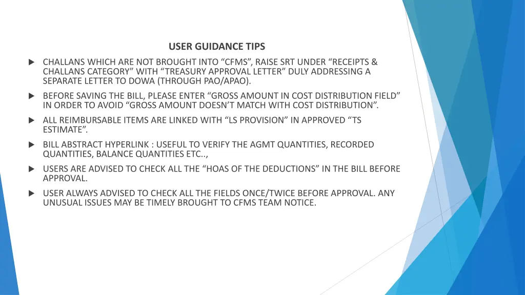 user guidance tips 2