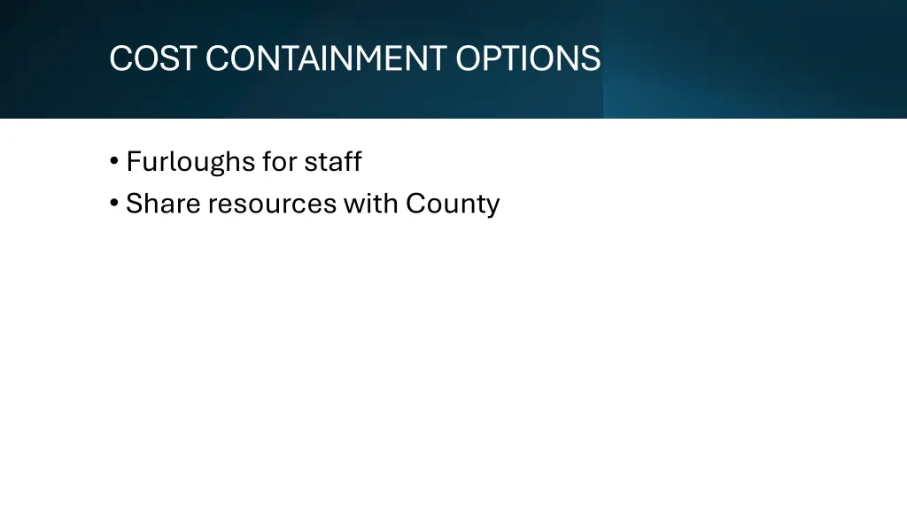 cost containment options 1