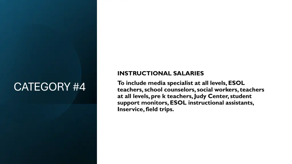 instructional salaries to include media