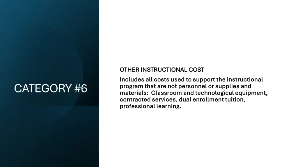 other instructional cost other instructional cost