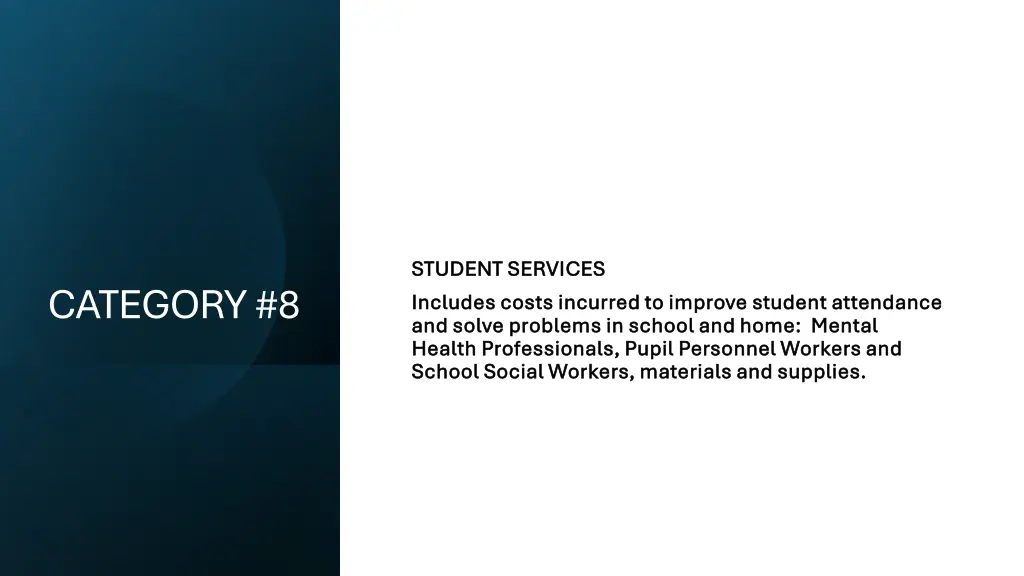 student student services services includes costs