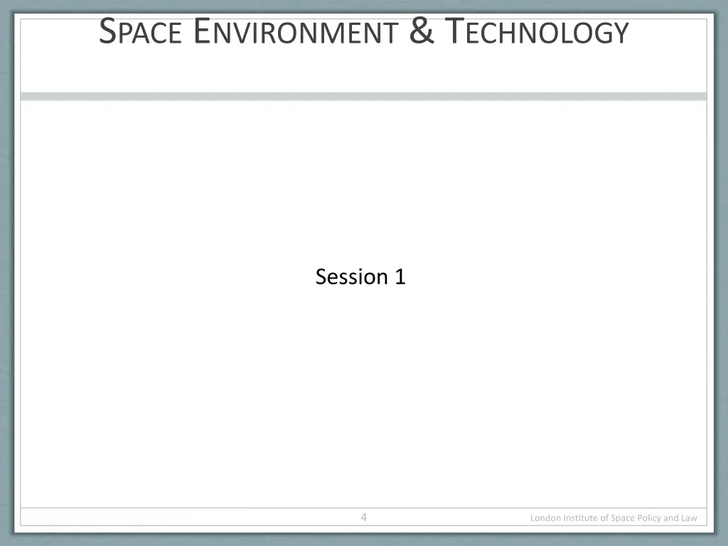 s pace e nvironment t echnology