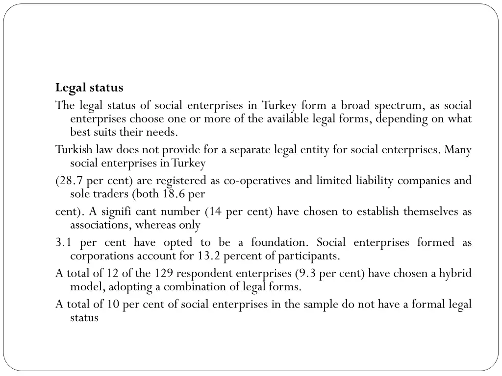 legal status the legal status of social