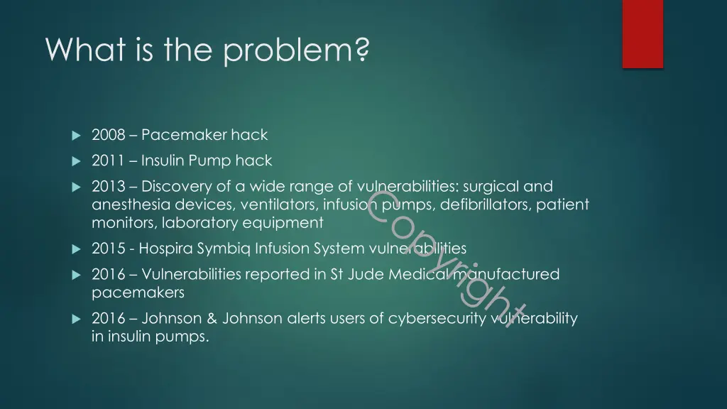 what is the problem