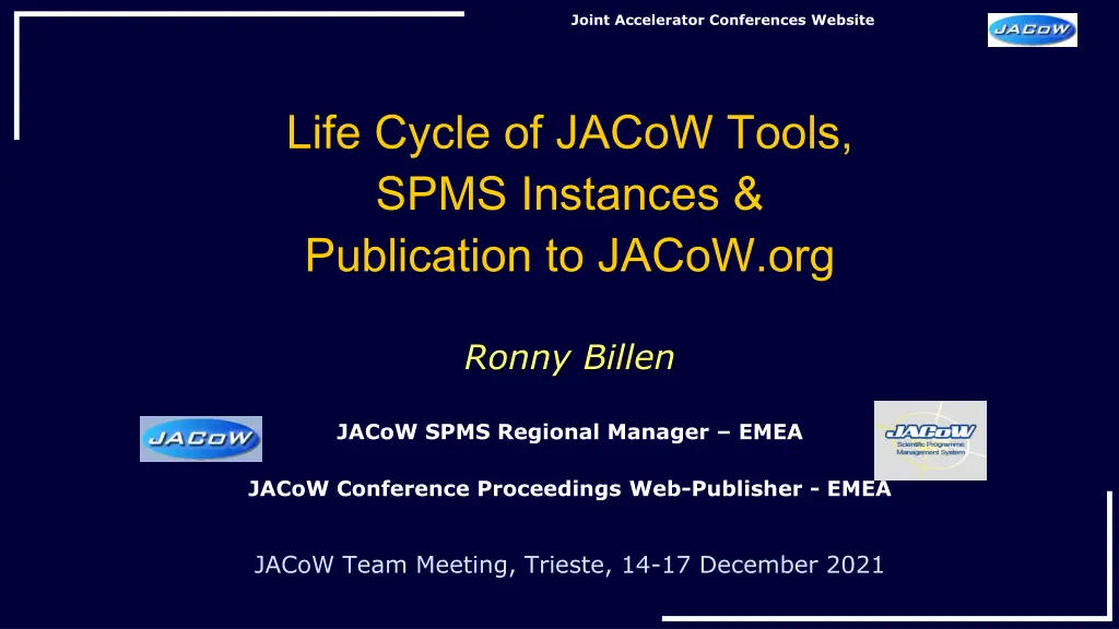 joint accelerator conferences website