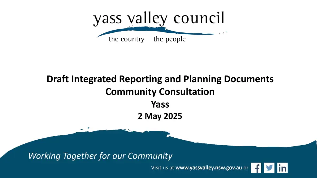 draft integrated reporting and planning documents