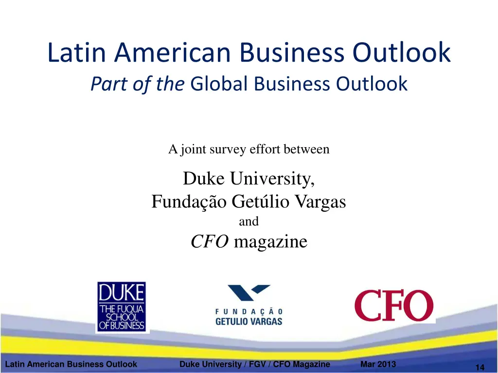 latin american business outlook part 1