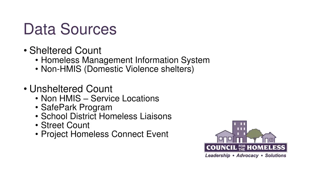 data sources