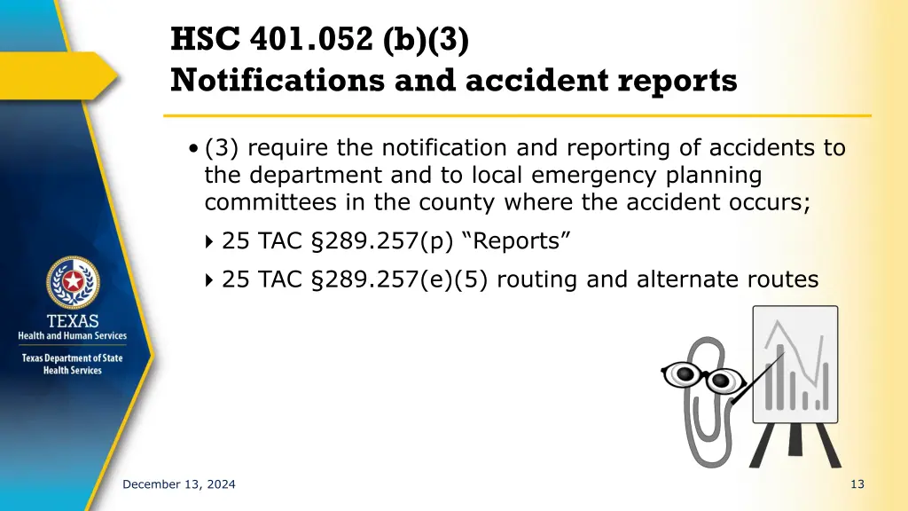 hsc 401 052 b 3 notifications and accident reports