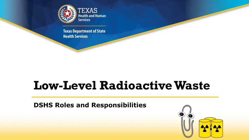 low level radioactive waste