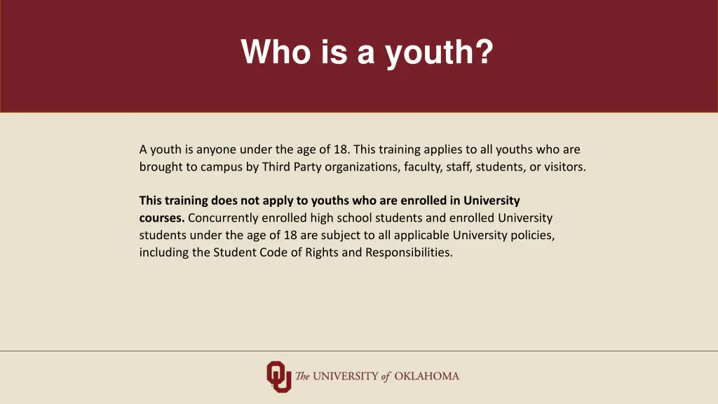 who is a youth