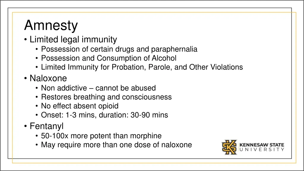 amnesty limited legal immunity possession