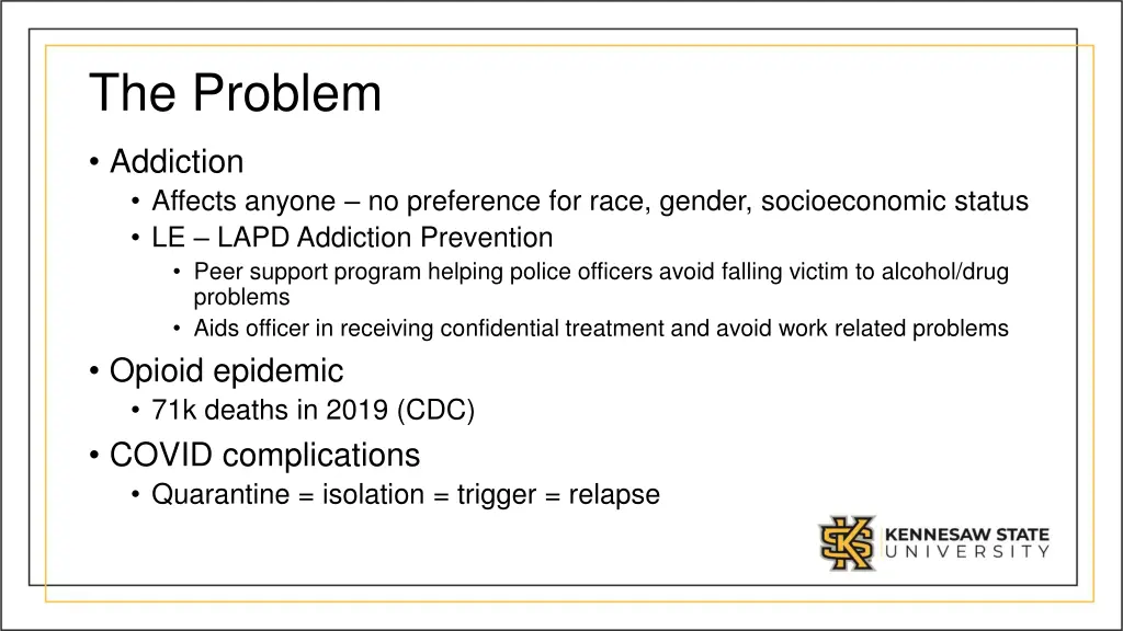 the problem