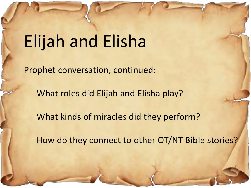 elijah and elisha