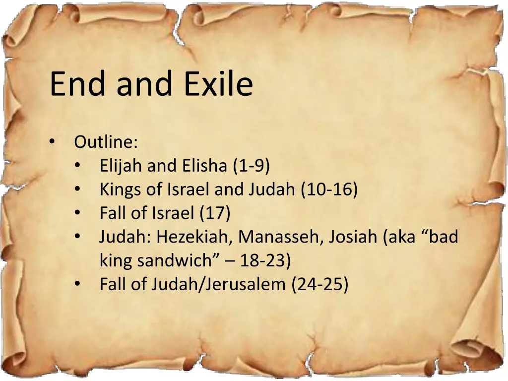 end and exile