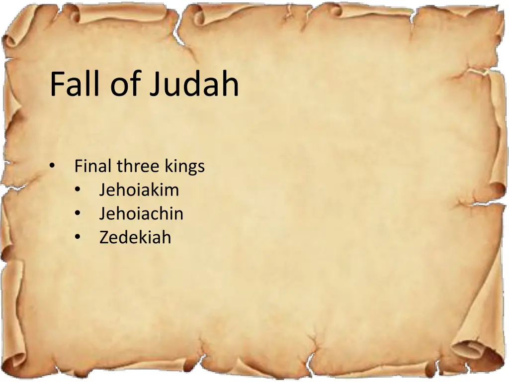 fall of judah