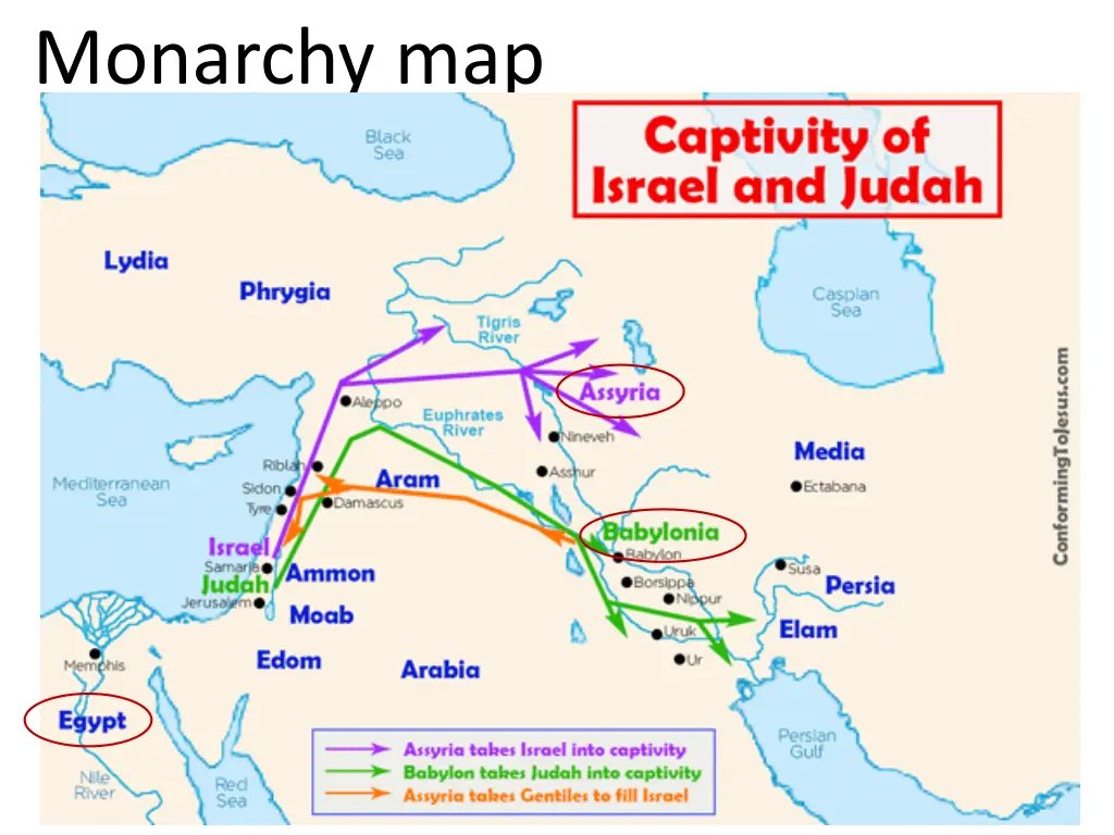monarchy map