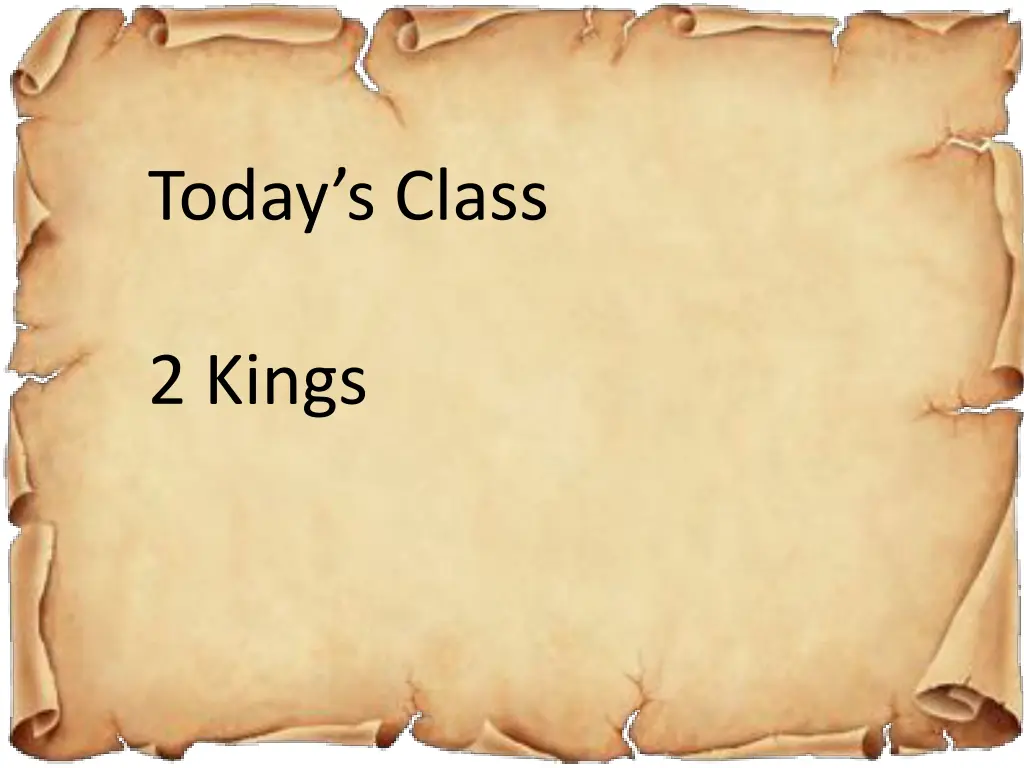 today s class
