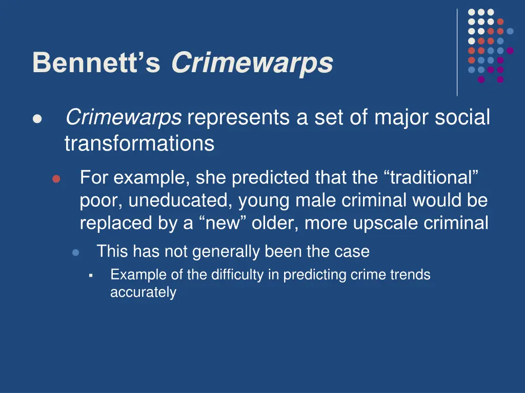 bennett s crimewarps 1