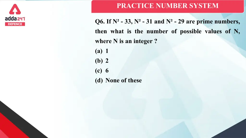 practice number system 5