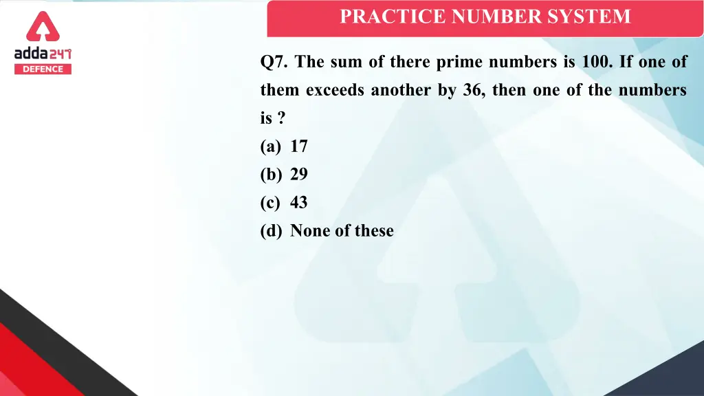 practice number system 6