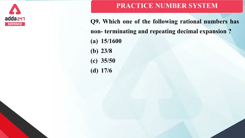 practice number system 8