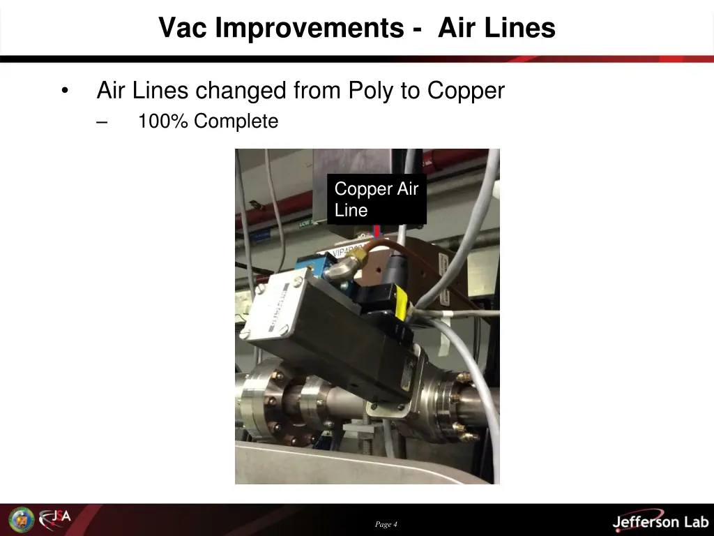 vac improvements air lines