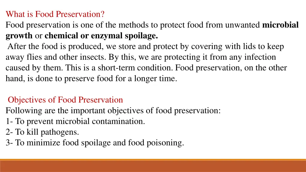 what is food preservation food preservation