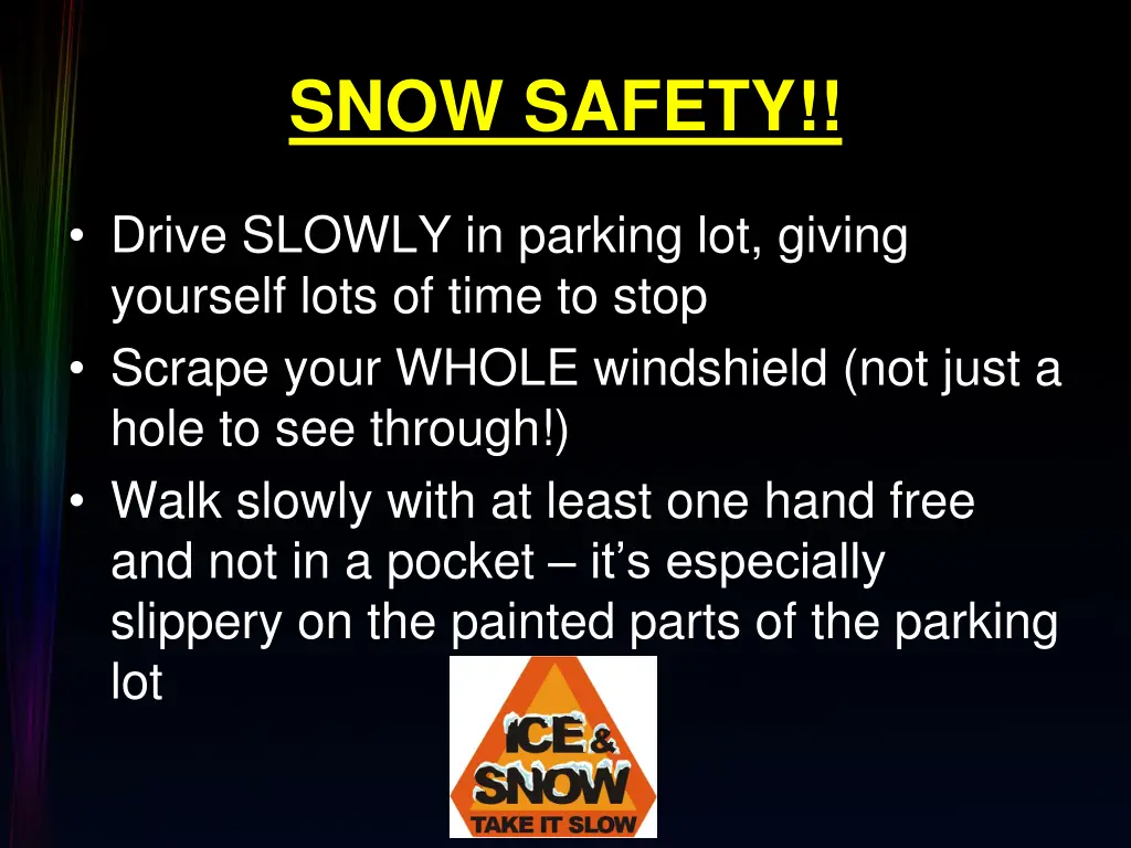 snow safety