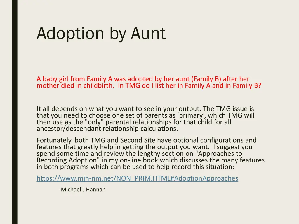 adoption by aunt