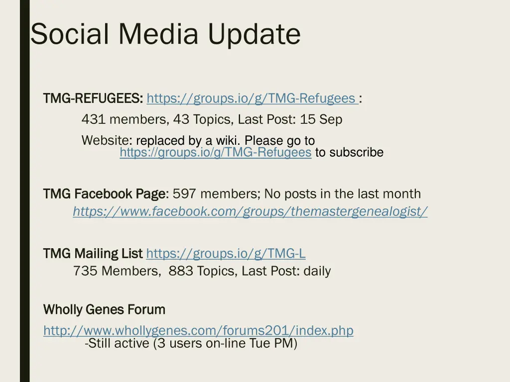 social media update 1