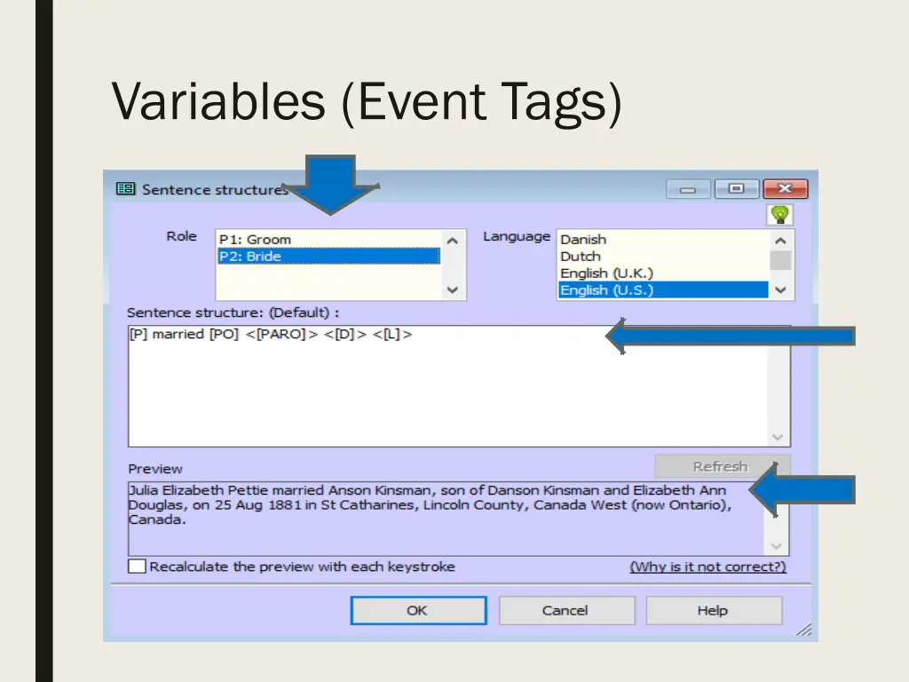 variables event tags 2