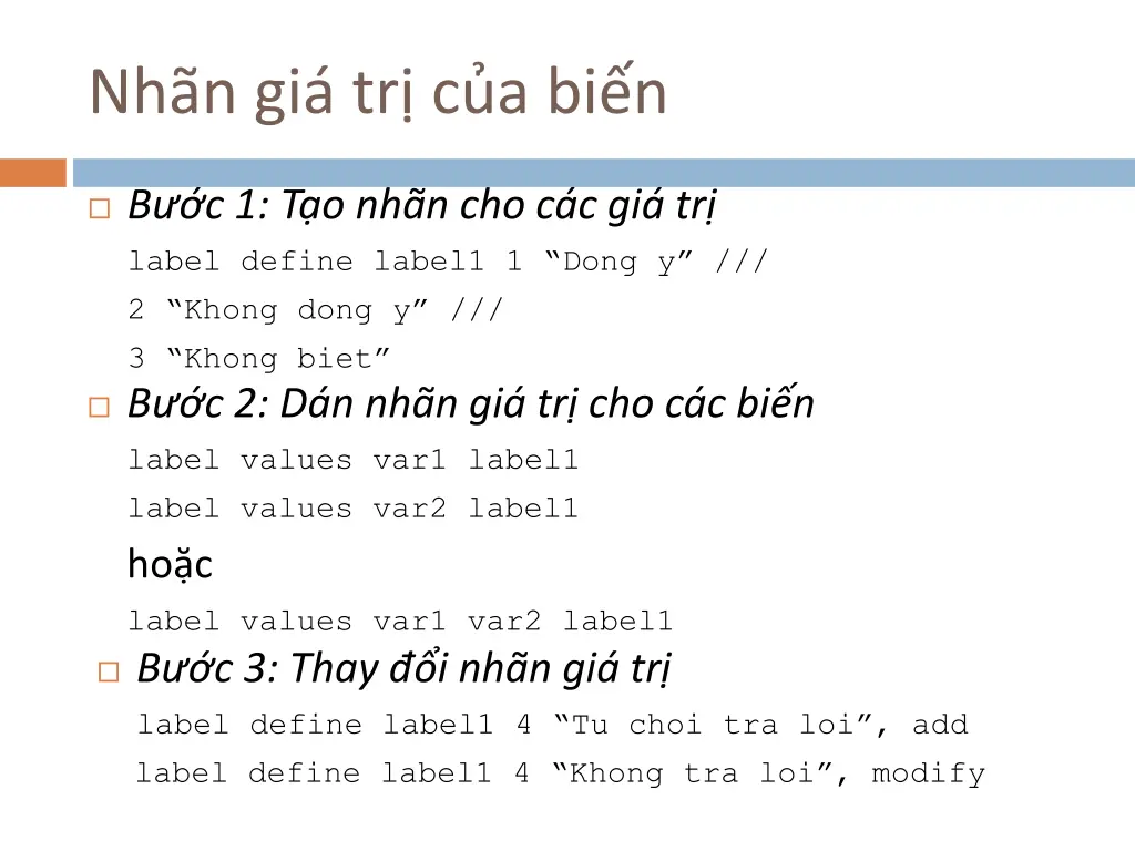 nh n gi tr c a bi n