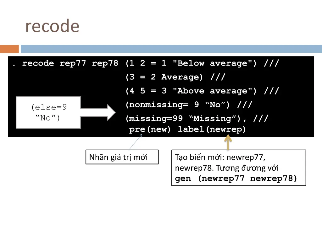 recode 1