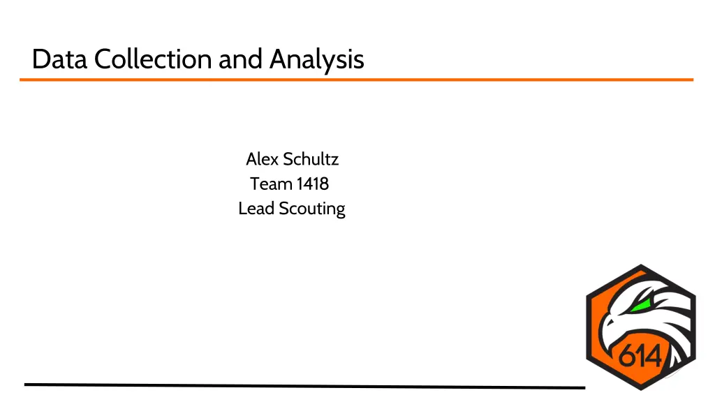 data collection and analysis