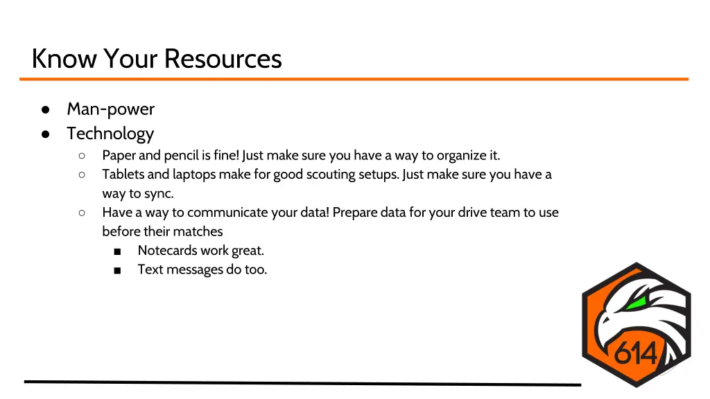 know your resources 1
