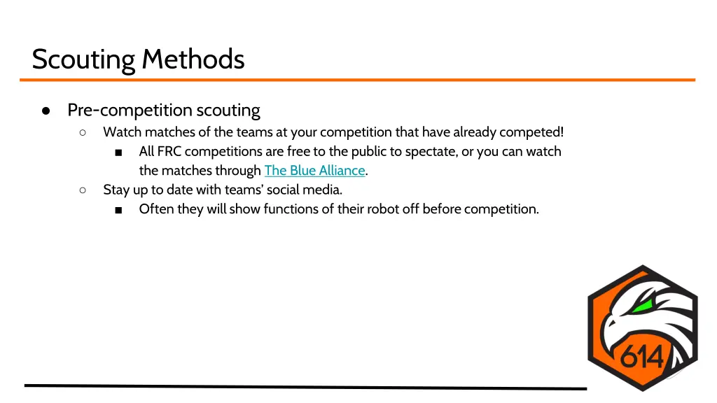 scouting methods